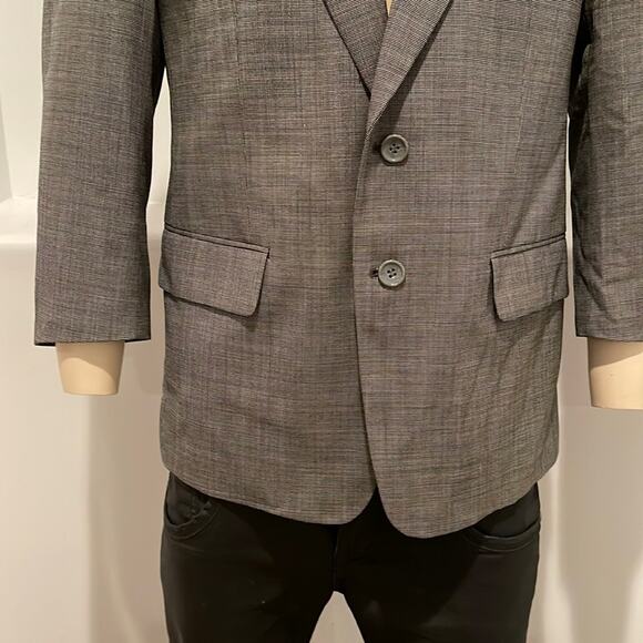 Richard Harris Men’s Wool Blazer Sport Coat Jacket Black Size 38S - Picture 4 of 13